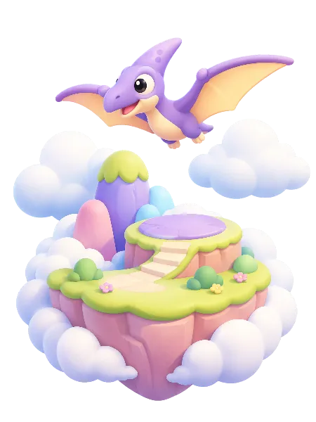 Flying Dino Clouds island
