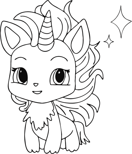 Unicorn Boyama Şablonu 50