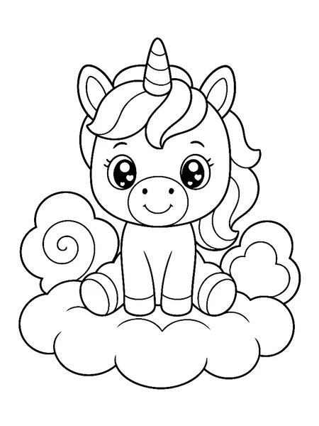 Candy Clouds coloring page