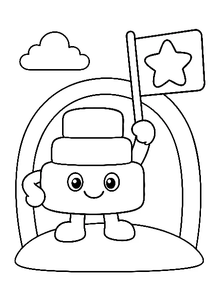 Celebration Feast Island coloring page